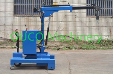 Safety Movable Industry Floor Telescopic Boom Crane , 1 Year Warranty